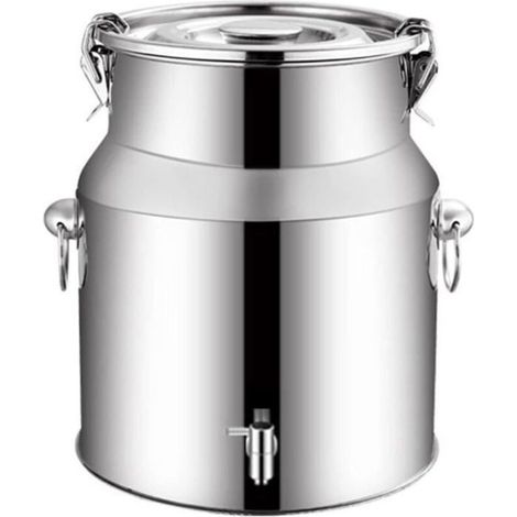 Bardusch - Pot scellé 5L acier inoxydable avec robinet, étanchéité et anneau transport - Stockage alimentation (1/4)