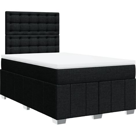 Boxspringbett mit Matratze Schwarz 120x200 cm Stoff vidaXL (1/5)