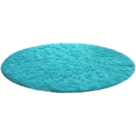 Runder Badteppich – 40 cm – Korallensamt mit rutschfester Unterseite – Für Badezimmer, Schlafzimmer, Wohnzimmer (1/5)