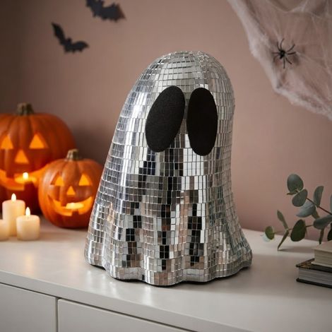 Halloween Reflective Disco Ghost Ornament (1/2)