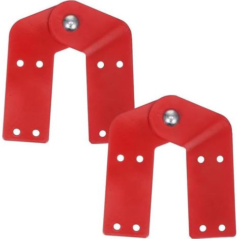 Lot de 2 charnières d'échelle, charnières d'échelle en alliage d'aluminium, charnières d'escalier de grenier, accessoires d'échelle (1/5)