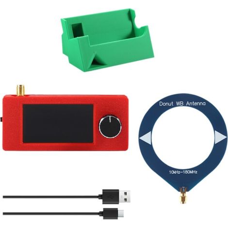 Geeignet für SI4732 Mini-Radios, 1,9-Zoll-Bildschirm, Frequenzbereich 10kHz-180MHz, unterstützt FM/AM/LSB/USB-Kurzwellenempfang, SI4732 Radioempfänger mit Ständer.