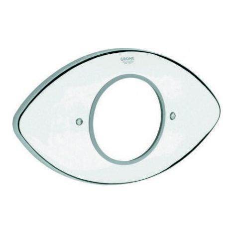 Rosette 47206 pour Grohtherm XL DN32 Montage encastrée chromé (1/3)