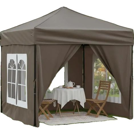 Tente Gazebo, Tissu Oxford 600D, 2x2 Mètres, Accueille 8 Utilisateurs, Design à Couche Unique, Poteaux en Fer Durables (1/5)