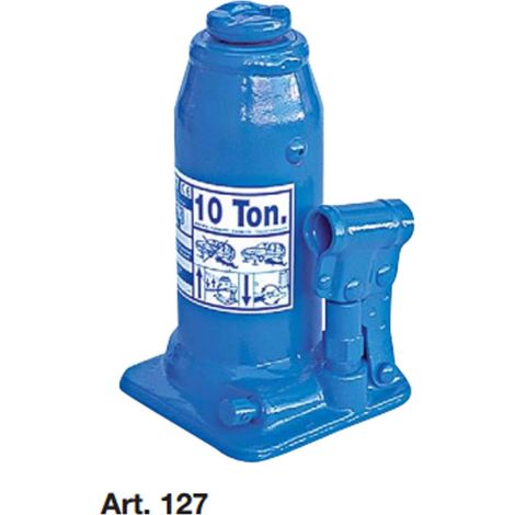 Trade Shop - Sollevatore Idraulico A Bottiglia Binda Idraulica Ton. 10 Omcn 127 Crick Cricco -
