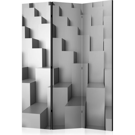 Paravent 3 Volets "Temple of Abstraction" 135x172cm (1/2)