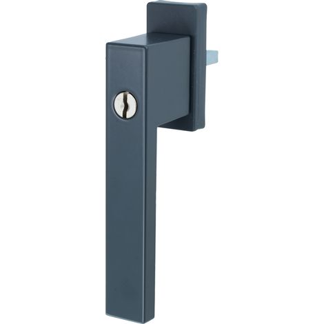 Fenstergriff Fensterolive Rasterolive Abschliessbar Einbruchschutz mit 2 Schlüssel Anthrazit RAL7016 (1/3)