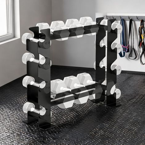 Haltères preto en aço 70 x 21 x 55 cm (1/5)