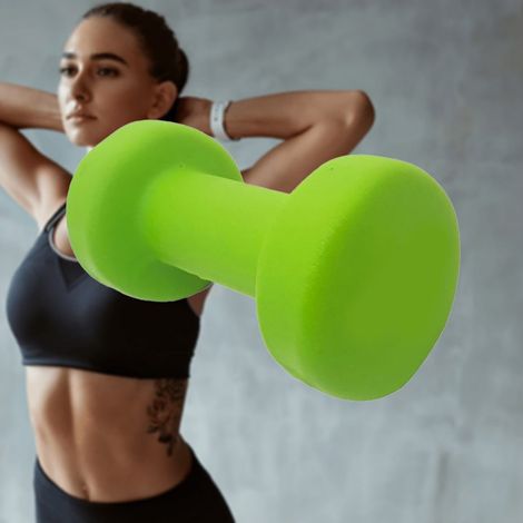 TRADE SHOP - Manubrio Singolo 10 Kg In Vinile Allenamento Esercizi Casa Palestra Workout Fit - (1/3)