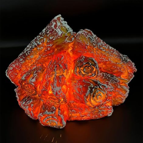 Lumière de cheminée simulée à LED, alimentée par batterie, sans flamme, avec simulation de flamme, décoration de mini cheminée, décoration intérieure (1/4)