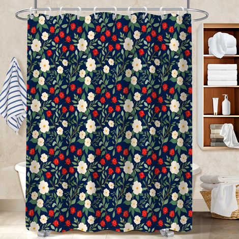 Voile de douche polyester 180x180 résistant bâche polyester douche pour personne allergique (1/5)