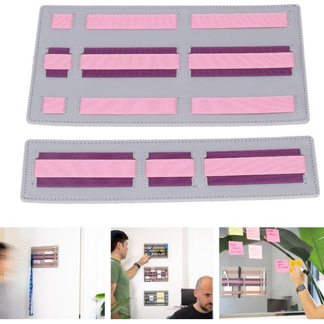 Clip organisateur pour ordinateur portable, clip organisateur pour dos d'ordinateur, décoration suspendue, rose (1/5)