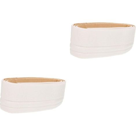 2 Rouleaux Autocollants Muraux Autocollants Calfeutrage Coller Et Peler La Plinthe Décor Double Briller Ligne De Plafond De Moulage Masquage Bordure De Mur Doublure Pôle Mousse Xpe (1/5)
