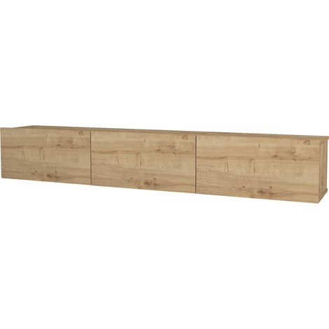 Mobile TV 180 x 31 x 295 cm effetto rovere 030007876