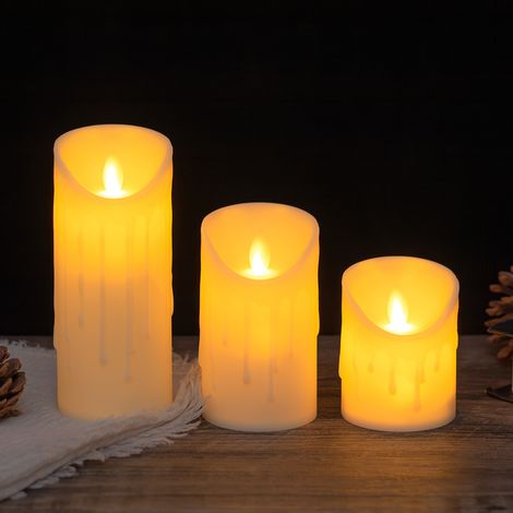 Lampe bougie électronique LED, lampe décorative fausse bougie simulée, accessoire de décoration romantique pour mariage, lumi(Y064) (1/5)
