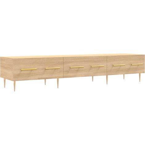 Armoire Meuble TV Scandinave,Banc support TV chêne sonoma 150x36x30 cm bois d'ingénierie -94823 (1/5)