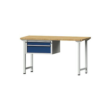 Banco de trabajo  bastidor modular  2 cajones  anchura 1500 mm