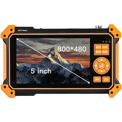Testeur de caméra de sécurité CCTV Testeur De Vidéosurveillance 3200C HD Coaxial 4K 8MP ADH VGA SDI, Caméra avec Traceur De Câble, Moniteur D'écran TFT-LCD 5 Pouces(HD 3100) (1/5)