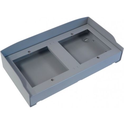 Boîtier à fixer avec visière pour 1 module x 2 CAME 60020430 (1/2)