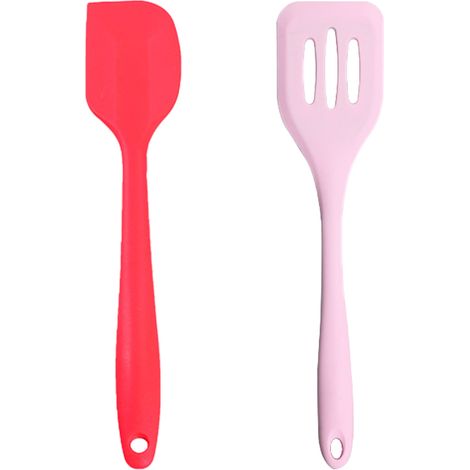 Ensemble Ustensiles Cuisine - Silicone Resistante Chaleur Et Bois - Pour Casseroles Antiadhesives - Lot De 2 (1/5)