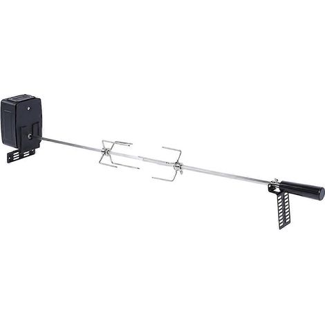 Kit de barbecue rôtissoire avec moteur rotatif stable, capacité de charge de 15 kg, pour jardin ou extérieur. (1/5)