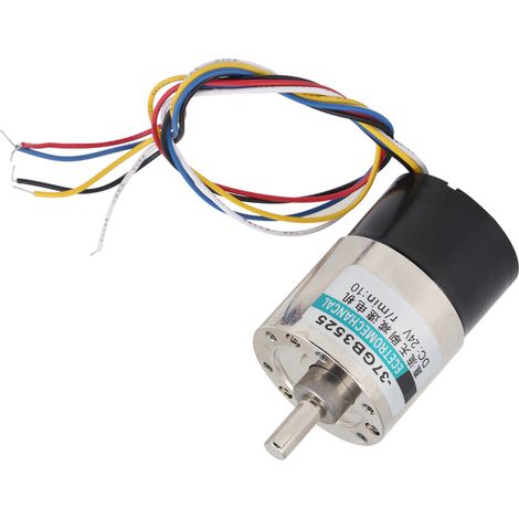 Moteur sans balais DC 24V réducteur CW/CCW 10rpm/min pour micro machines XD-37GB3525, mini motoréducteur haute précision (1/5)