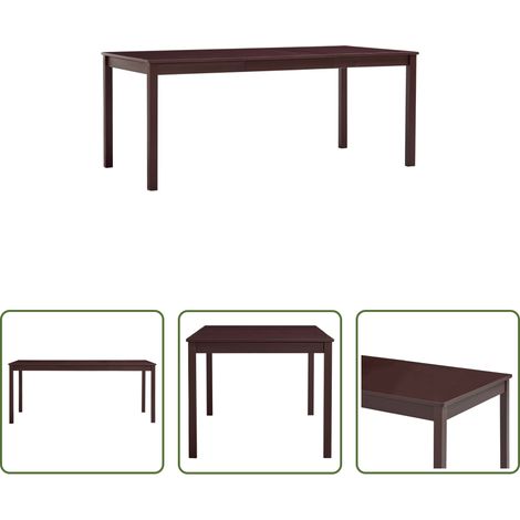 Esstisch Dunkelbraun -  Esstisch Dunkelbraun 180 x 90 x 73 cm Kiefernholz