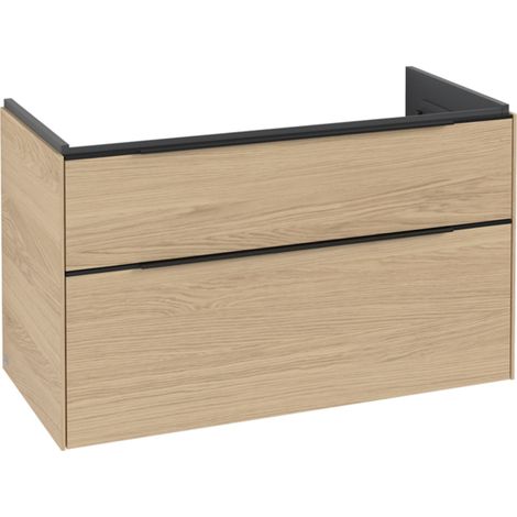 Villeroy & Boch Subway 3.0 armoire sous lavabo, 2 tiroirs, (1/2)