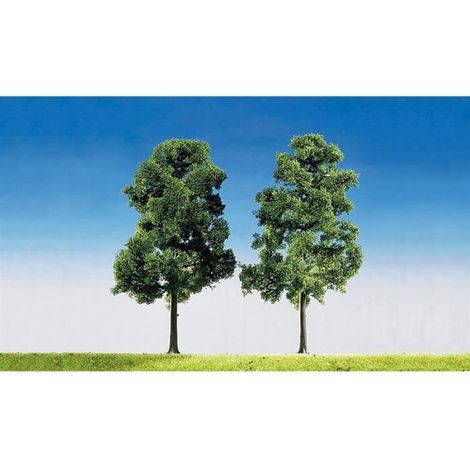 Arbre - Hêtre - Échelle H0 - 18 cm - Pour Maquette Ferroviaire - 2 Pièces (1/2)