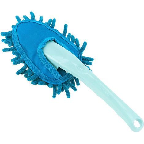 Dreieckiger staubwedel mit abnehmbarem und waschbarem chenille-mikrofaserbezug - duckblau aqua - Tendance (1/3)