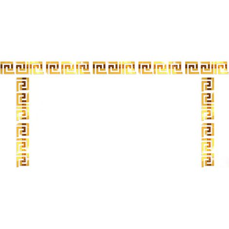 Lot de 10 stickers muraux miroir de 4,5 cm, bordure de taille, légers et résistants aux hautes températures, effet miroir acrylique. (1/5)