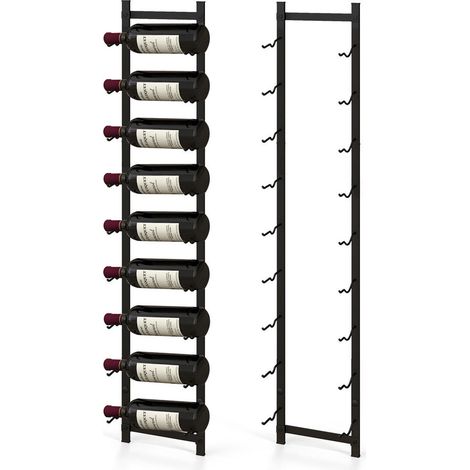 Rust proof Wall Mounted Wine Rack for 6 or 9 Bottles-L (1/5)
