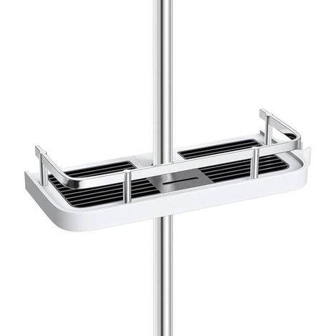 Étagère de douche de salle de bain - 19 mm 25 mm - espace de rangement de douche carrée sans perçage - caddy de douche - support de douche suspendu (1/5)