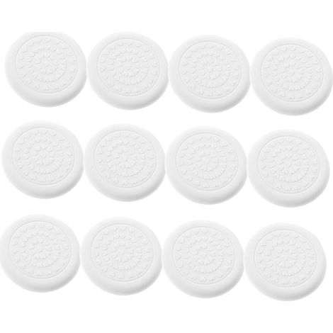 Blanc,12 pièces Patins de Protection Silicone Antidérapants pour Chaise Coussinets Auto Adhésifs Ronds pour Meubles Protège Sols et Réduit Bruit (1/5)
