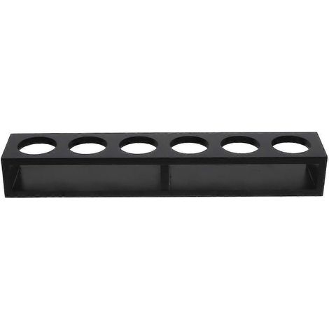 Porte-verres à cocktail, porte-verres à vin en bois, support de rangement pratique pour verres.-33.00X6.00X4.50CM-Black