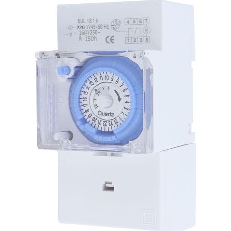 Minuterie mécanique automatique 24 heures, faible consommation d'énergie, interrupteur horaire pour chauffe-eau, lampadaires, 220vac