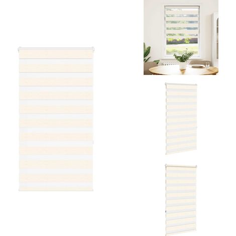 Store zèbre beige marbré largeur du tissu 80,9 cm polyester - Store Zébré - Stores Zébrés - Store À Enrouleur Zébré - Double Store À Enrouleur (1/5)