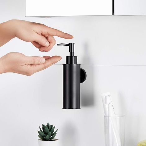 Dispensador de jabón de manos de acero inoxidable 304 para montaje en pared para hotel. (1/4)