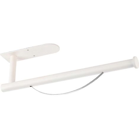 [KK] Porte-essuie-tout mural, en acier inoxydable, avec variateur d'intensité, fixation auto-adhésive ou par vis, pour la cuisine et la salle de bain. (1/5)