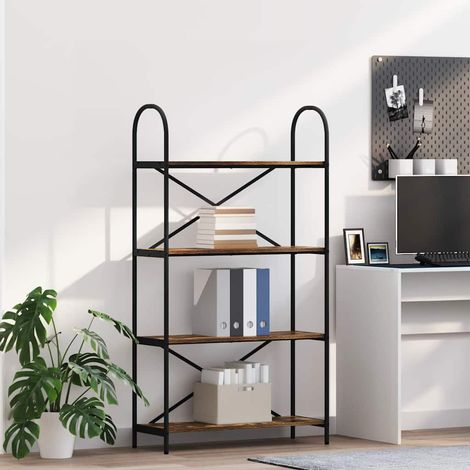 Bücherregal Geräucherte Eiche 80 x 30 x 146 cm Holzwerkstoff