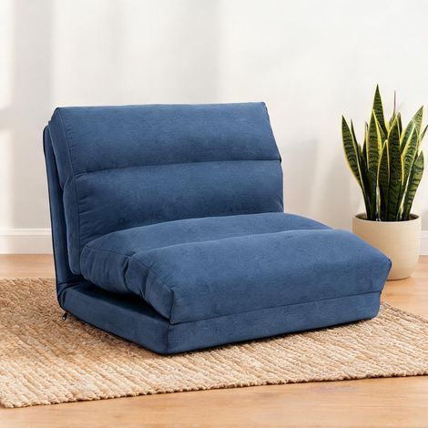 Canapé bleu en polyester 70 x 72 x 56 cm (1/5)