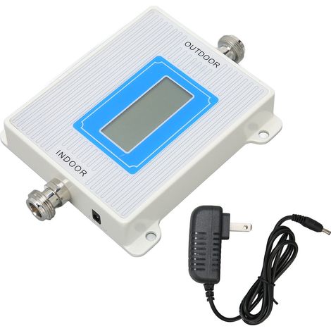 Amplificateur de signal téléphonique 2G 3G 4G répéteur avec antenne intérieure extérieure pour maison 100‑240V 1800MHz prise US (1/5)