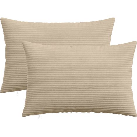 Funda de almohada 2 pcs HEERLEN Topo 50 x 75 cm pana vidaXL (1/5)