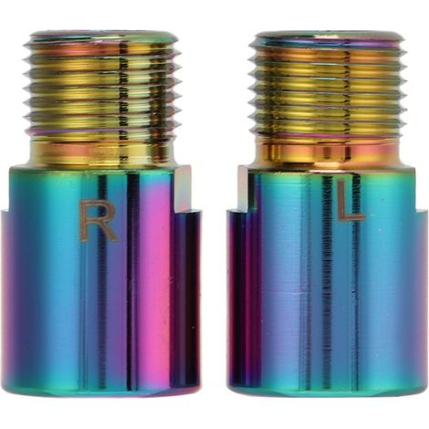 Lot de 2 rallonges de pédales VTT 20mm acier chromoly, extensions colorées pour vélo (1/5)