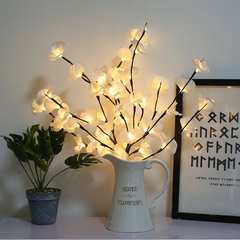 Branche Lumineuse LED Simulation Phalaenopsis Guirlande Décorative Arbre Maison Intérieur Scène Noël Fête Lumière Chaude (1/5)