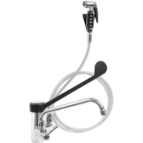 Mitigeur commande à coude- douchette extractible - Diamond (1/3)