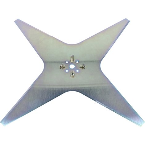 vhbw Lame (4 étoile) compatible avec Stiga tondeuse - Lame de rechange, gris, acier