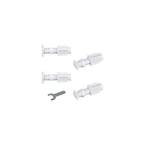 (Blanc) Stores vénitiens sans perçage sans Outils, 4 Supports adhésifs pour Stores vénitiens manuels sans Outils, sans perçage pour fenêtre