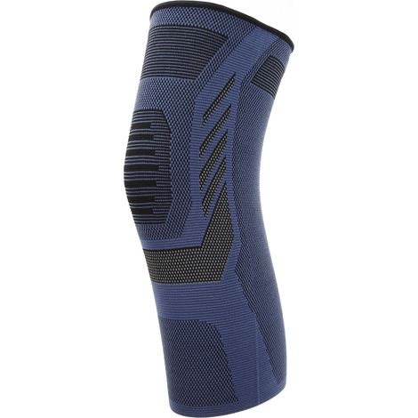 Genouillère sportive élastique en nylon respirant, protection articulaire pour corde à sauter, taille M, rembourrage doux pour soutien du genou. (1/5)