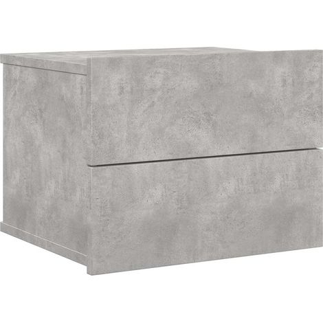 Bedside Cabinet Concrete Grey 40x30x30 cm Engineered Wood vidaXL